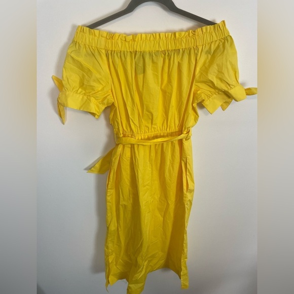 J. Crew Bright Yellow Gathered Dress - Picture 4 of 4